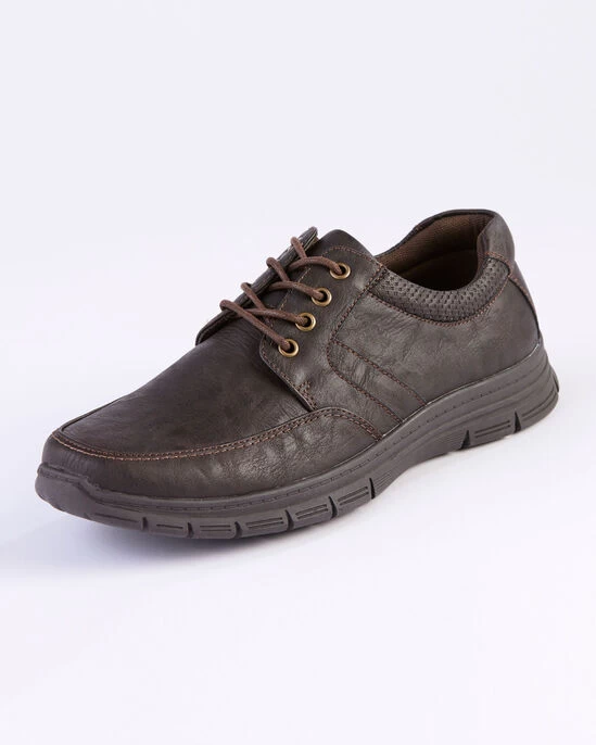 Comfort Lace-Up Shoes Black - Image 4
