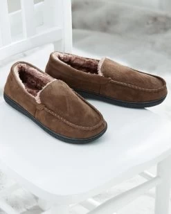 Cosy Lined Moccasin Slippers