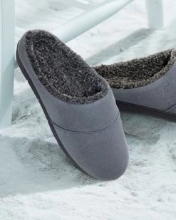 Fleece Lined Mule Slippers