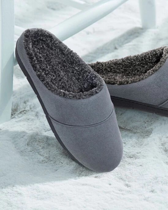 Fleece Lined Mule Slippers