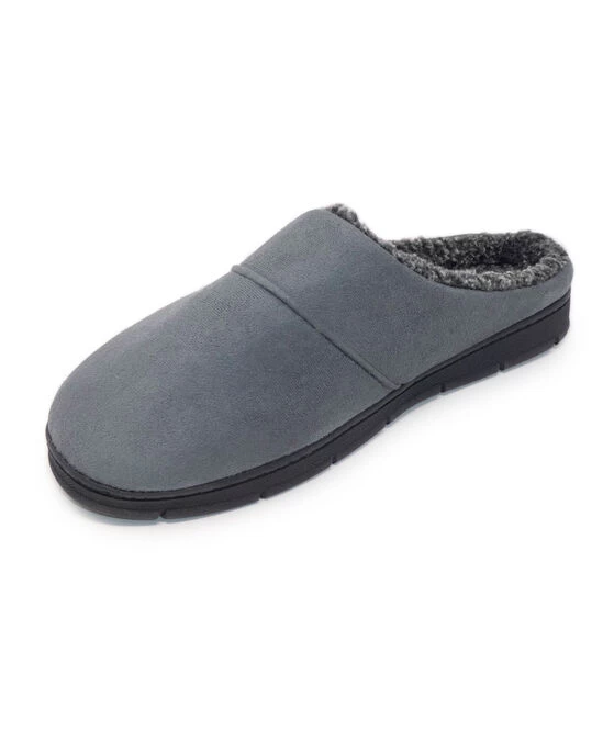 Fleece Lined Mule Slippers - Image 2