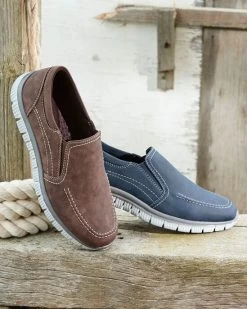 Lightweight Slip-On Shoes Chocolate