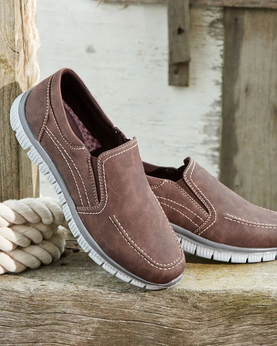 Lightweight Slip-On Shoes Navy - Image 4