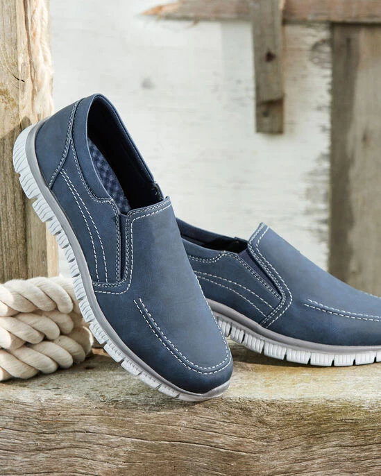 Lightweight Slip-On Shoes Navy