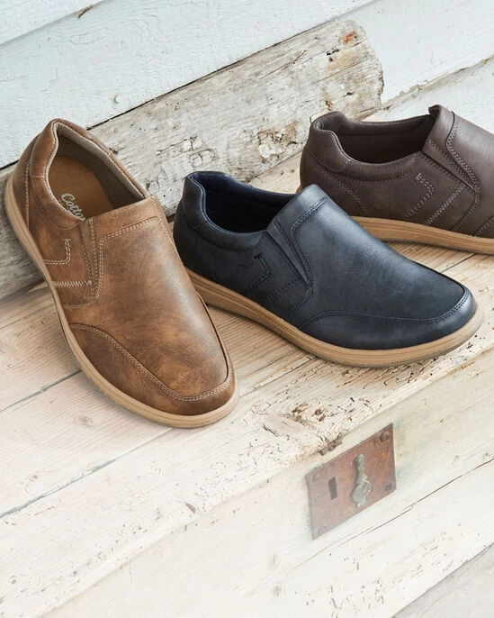 Casual Slip-On Shoes Navy - Image 2