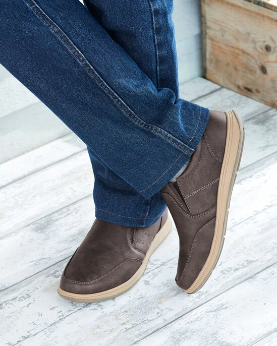 Casual Slip-On Shoes Navy - Image 3