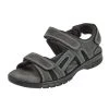 Leather Strider Sandals Grey