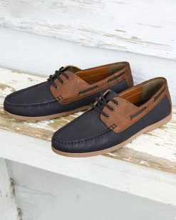Leather Lace-Up Boat Shoes