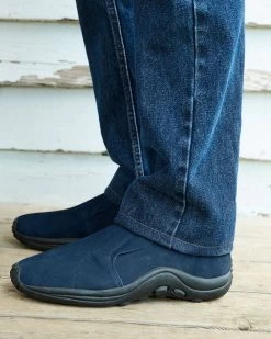 Suede Casual Slip-Ons Dark Sky